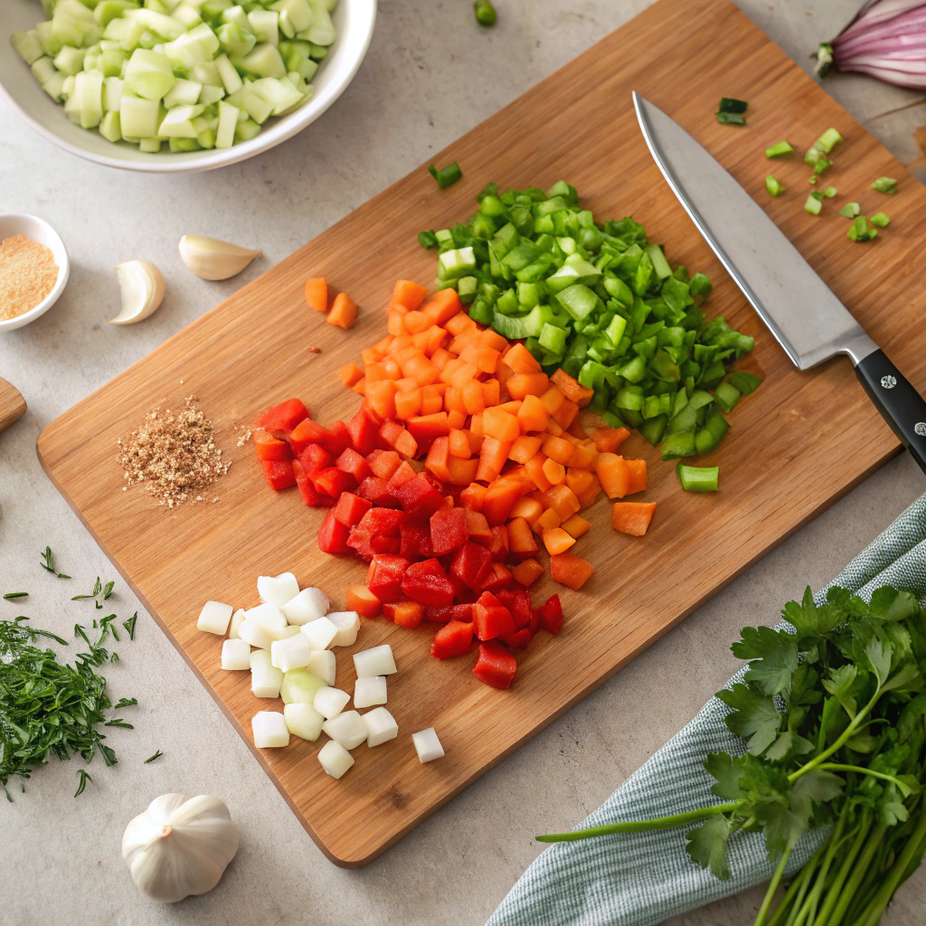 corte de vegetales