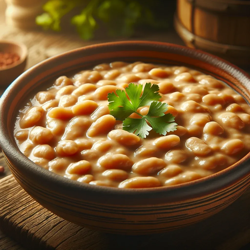 receta de frijoles blancos refritos