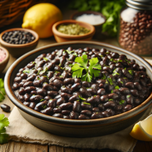 receta frijoles negros refritos mexicano